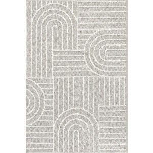 Nuloom Liliya Modern Geometric Pet Friendly Machine Washable Area Rug - 1 of 4