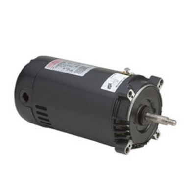 Black and Silver 3/4 HP Single-Speed Pool Pump Motor