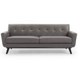 Engage Top-Grain Leather Lounge Living Room Sofa - Modway