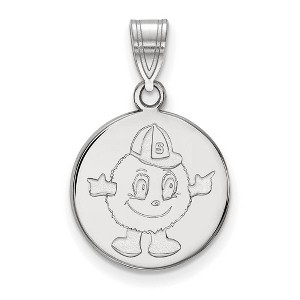 Black Bow Jewelry 14k White Gold Syracuse Oranges NCAA Medium Pendant - 1 of 3
