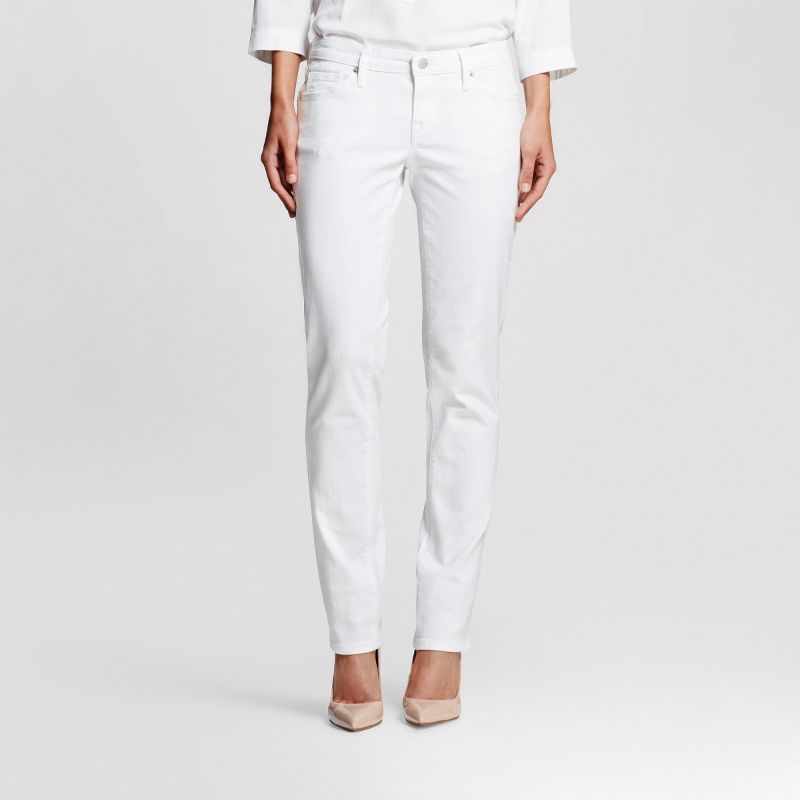 Mid-Rise Straight Leg Jeans (Modern Fit) White 6 - Mossimo&#174;, 2 of 7
