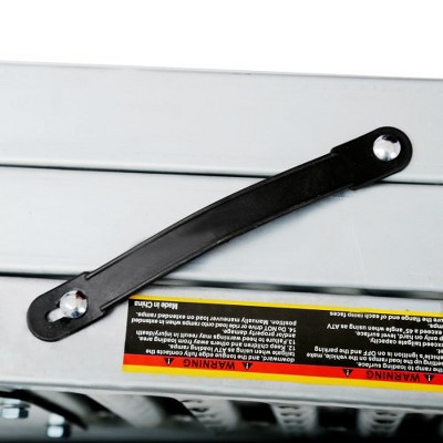 Silver Foldable Steel Car and Motorcycle Ramp Set