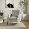 Leandes Mid-century Armchair with Tapered Metal Legs for Living Room and Bedroom | KARAT HOME - 2 of 4