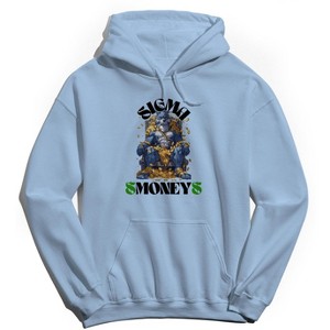 Rerun Island Men's Sigma Money Long Sleeve Graphic Cotton Sweatshirt Hoodie - 1 of 4