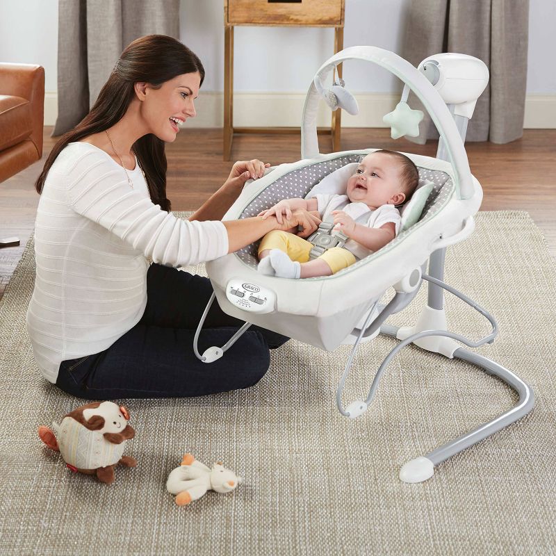 Graco Soothe n Sway LX Swing with Portable Bouncer - Derby, 3 of 9