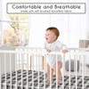 Sweet Jojo Designs Boy, Girl, Unisex/Gender Neutral Baby Fitted Crib Sheet Gingham Plaid Black and White - 2 of 4