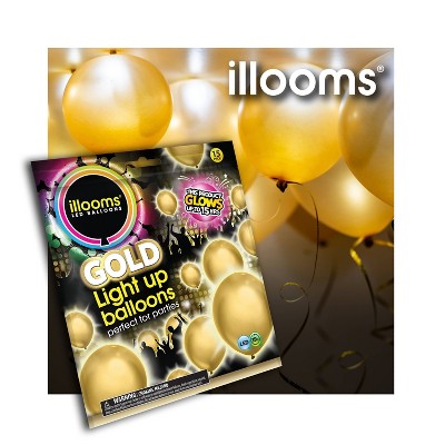 5ct Illooms Led Light Up Mixed Solid Stars Balloon : Target