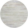Ivory And Beige Abstract Washable Indoor Outdoor Area Rug - 4 of 4