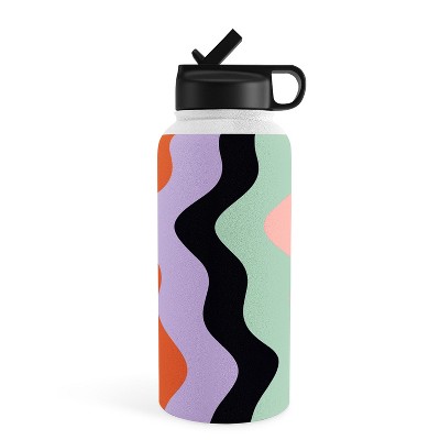 Mariamariacreative Play Checkers Lavender 32 Oz Water Bottle With Straw Lid  - Society6 : Target