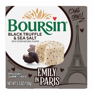 Boursin Black Truffle and Sea Salt Cheese Spread - 5.3oz - 1 of 4