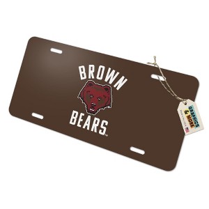Brown University Bears Logo Novelty Metal Vanity Tag License Plate - 1 of 4