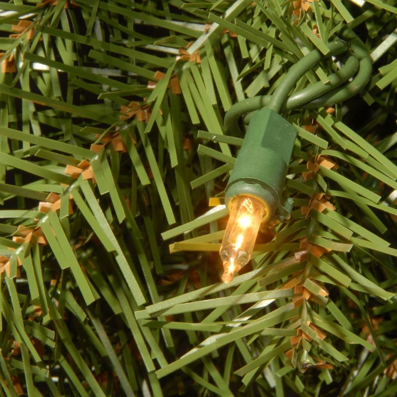 24" Prelit Norwood Fir Christmas Wreath White Lights - National Tree Company, 3 of 6