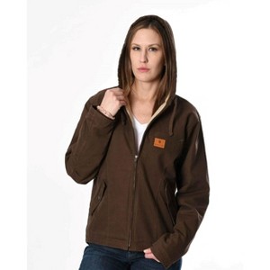 Insulated Gear Women’s Wash Duck Hooded Canvas Winter Work Jacket - 1 of 4