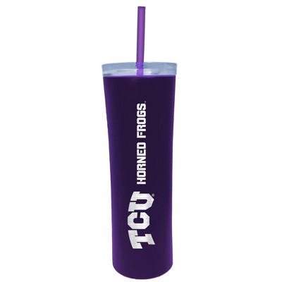 NCAA TCU Horned Frogs 18oz Stainless Steel Skinny Tumbler