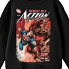 Superman Comic Cover No. 829 Crew Neck Long Sleeve Youth Black Tee - 2 of 2