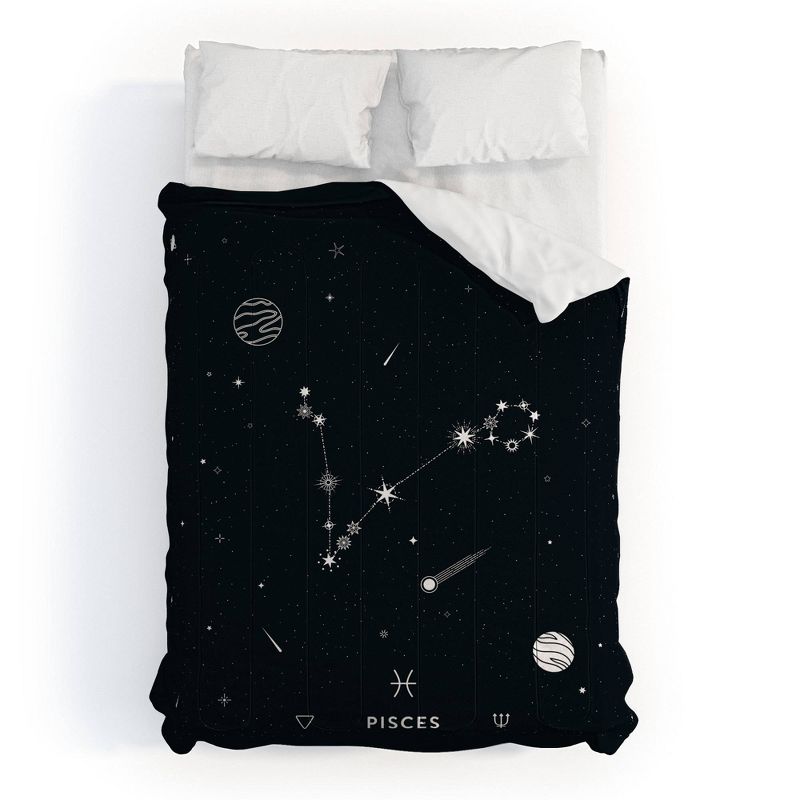 Cuss Yeah Designs Pisces Star Constellation Comforter Set - Deny Designs, 1 of 9
