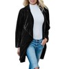 Garvee Women Open Front Lapel Long Sleeve Gold Velvet Maxi Coat With Pockets - 2 of 3