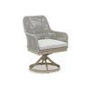 Signature Design by Ashley Seton Creek Outdoor Swivel Dining Chair (Set of 2), Gray - 3 of 4