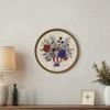 Creative Products Red White and Blue Florals 20x20 Round Framed Print - 4 of 4