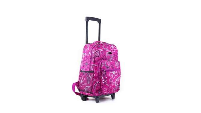 Rockland Roadster Rolling Backpack - Animal Prints, 2 of 4, play video