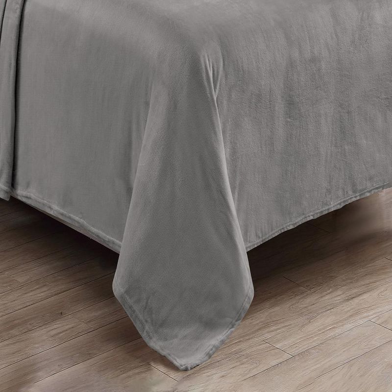 Plazatex Kansas Wrinkle Resistant Ultra Soft Solid Premium All Season Bed Sheet Set Dark Grey, 2 of 5