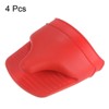 Unique Bargains Heat Resistant Silicone Finger Protector Pot Holder Oven Mitts 4 Pcs - 3 of 4
