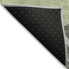 Olive Green And Artichoke Green Abstract Washable Indoor Outdoor Area Rug - 4 of 4