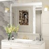 Apmir Rectangular Aluminum Alloy Framed and Tempered Glass Wall Bathroom Vanity Mirror in Matte Black/ Gold/ Silver/ Brown - 2 of 4