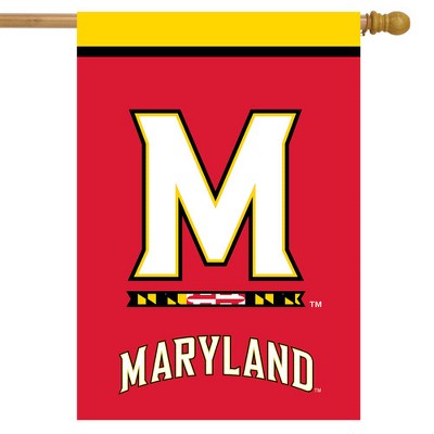 Maryland Terrapins Red and Yellow Polyester House Flag