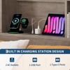 Coolmee Full/Queen Size Bed Frame with High Storage Bookcase Headboard, Wood Bed Frame with 4 Storage Drawers, Built in Charging Station - 4 of 4