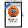 Trends International NBA New Orleans Pelicans - Drip Basketball 21 Framed Wall Poster Prints - 3 of 4