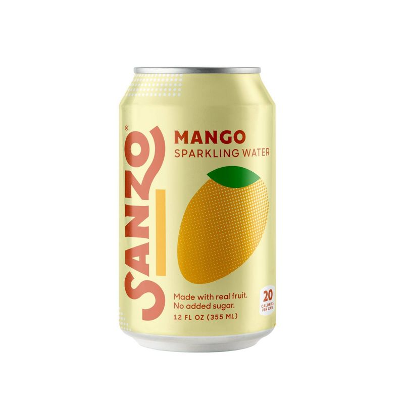 Sanzo Mango Sparkling Water - 12 fl oz Can, 1 of 10
