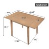 Anybear 29"- 45" Extendable Dining Table for 4, Folding Kitchen Table with Rubberwood Legs - 2 of 4