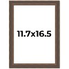 PosterPalooza | Elegant Brown Picture Frame - UV Acrylic, Foam Board Backing, Hanging Hardware - 2 of 4