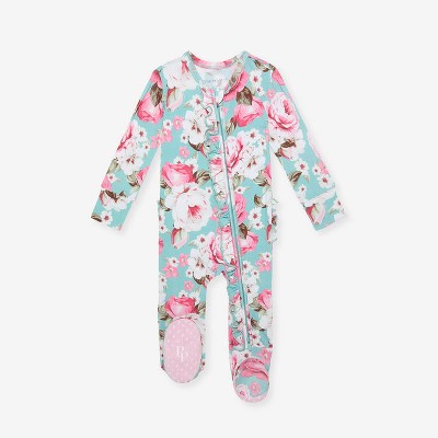 Infant Briana Footie Ruffled Zippered One Piece - Posh Peanut