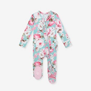 Infant Briana Footie Ruffled Zippered One Piece - Posh Peanut - 1 of 4