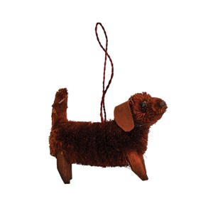 Gallerie II Dachshund Abaca Buri Holiday Christmas Xmas Ornament - 1 of 1