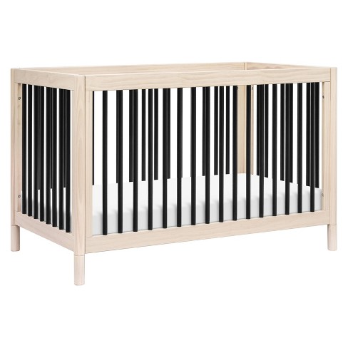 Black and wood outlet crib