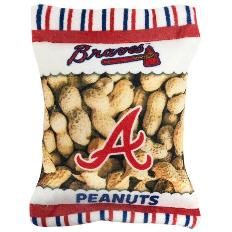 MLB Atlanta Braves Peanut Bag Pets Toy, 1 of 4