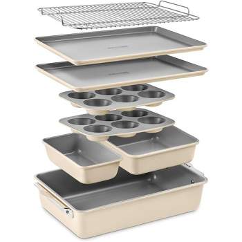 Bakken Swiss 8-Piece Stackable Bakeware Set - Non-Stick Coating For kitchen