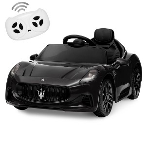 Licensed Maserati Gran Cabrio Ride-On Car for Kids, 12V Battery Powered, Remote Control, Spring Suspension, Double Doors, LED Lights - 1 of 4