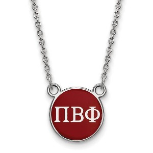 Black Bow Jewelry Sterling Silver Pi Beta Phi Greek Life Necklace 18 Inch - 1 of 4