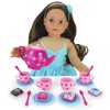 Sophia’s 17 Piece Tea Set with Petit Four Cakes for 18" Dolls, Pink - image 2 of 4