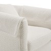GlasFlength Accent Chairs Swivel Accent Chair Chenille Barrel Armchair with Ottoman Set Modern Side Chair for Room, White, 27"*24.6"*24.8" - 4 of 4