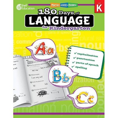 180 Days of Language for Kindergarten - (180 Days of Practice) by  Christine Dugan (Paperback)