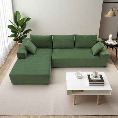 109" Modular L-Shaped Sectional Sofa with Loveseat & Chaise