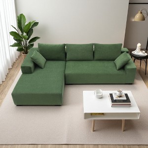 109" Modular L-Shaped Sectional Sofa with Loveseat & Chaise - 1 of 4