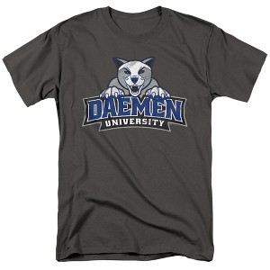 Daemen University Distressed Primary Logo Adult T Shirt, Gray, Small - 1 of 4