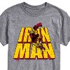 Men's - Marvel - Iron Man Stacked Name Oversized Short Sleeve Graphic T-Shirt - 2 of 4
