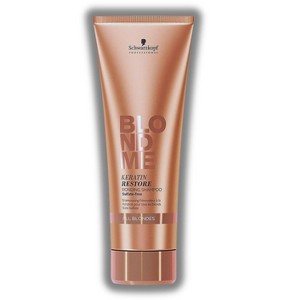 Schwarzkopf Professional BlondMe Keratin Restore All Blondes Bonding Shampoo (8.4 oz) Sulfate-Free for Repairing Blonde Me Hair - 1 of 3